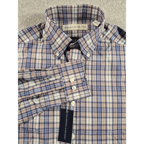 Holderness & Bourne Other - Holderness & Bourne Shirt Mens Medium The Andrews Tailored Fit Stretch Plaid